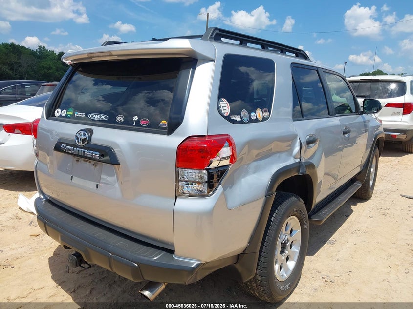 2013 Toyota 4runner VIN JTEBU5JR4D5114708 IAAI salvage auction — SIDE, Salvage Title, sold $5,200 on 2026-07-29 (photo 4)