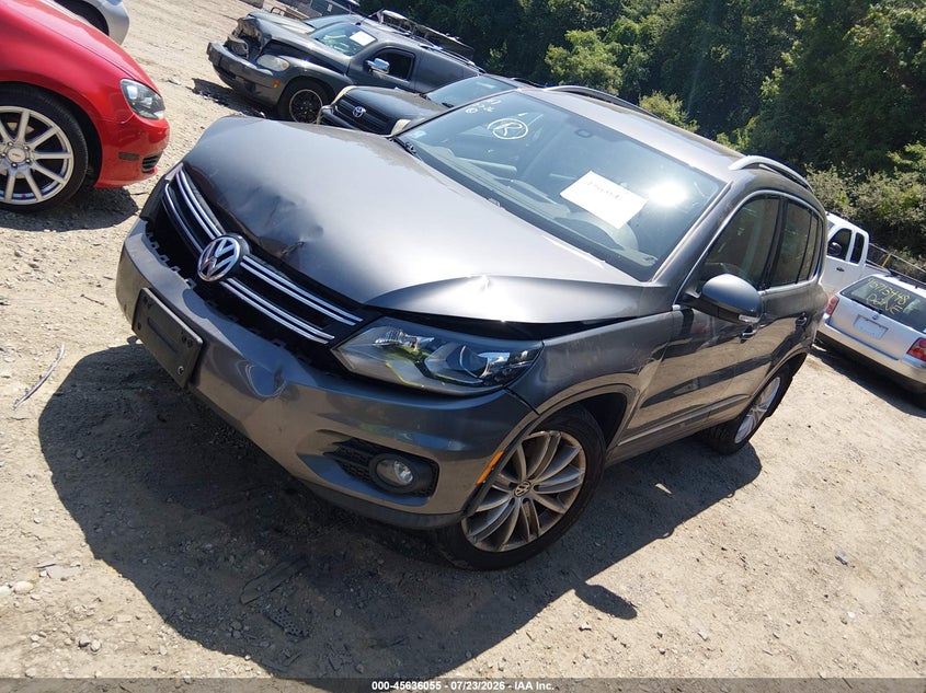 2016 Volkswagen Tiguan VIN WVGBV7AX9GW521221 IAAI salvage auction — FRONT END, Salvage Title, sold $100 on 2026-08-04 (photo 2)