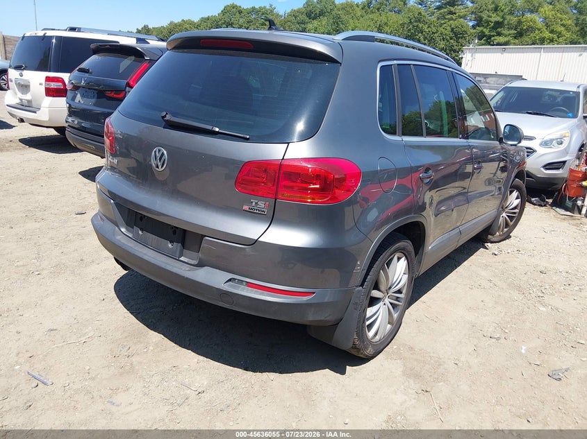 2016 Volkswagen Tiguan VIN WVGBV7AX9GW521221 IAAI salvage auction — FRONT END, Salvage Title, sold $100 on 2026-08-04 (photo 4)