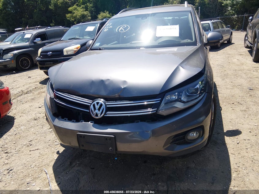 2016 Volkswagen Tiguan VIN WVGBV7AX9GW521221 IAAI salvage auction — FRONT END, Salvage Title, sold $100 on 2026-08-04 (photo 6)