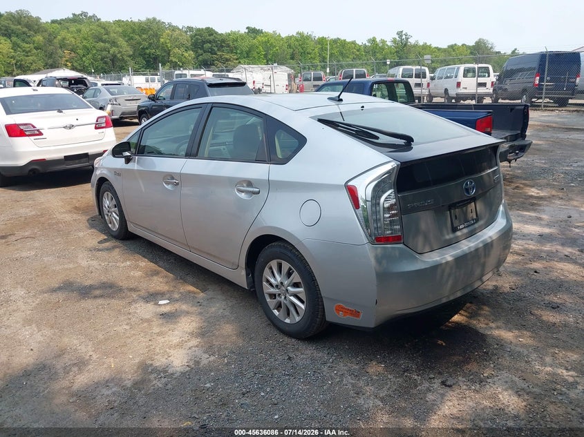 2012 Toyota Prius VIN JTDKN3DP9C3007812 IAAI salvage auction — NORMAL WEAR, Salvage Title, sold $2,050 on 2026-07-21 (photo 3)