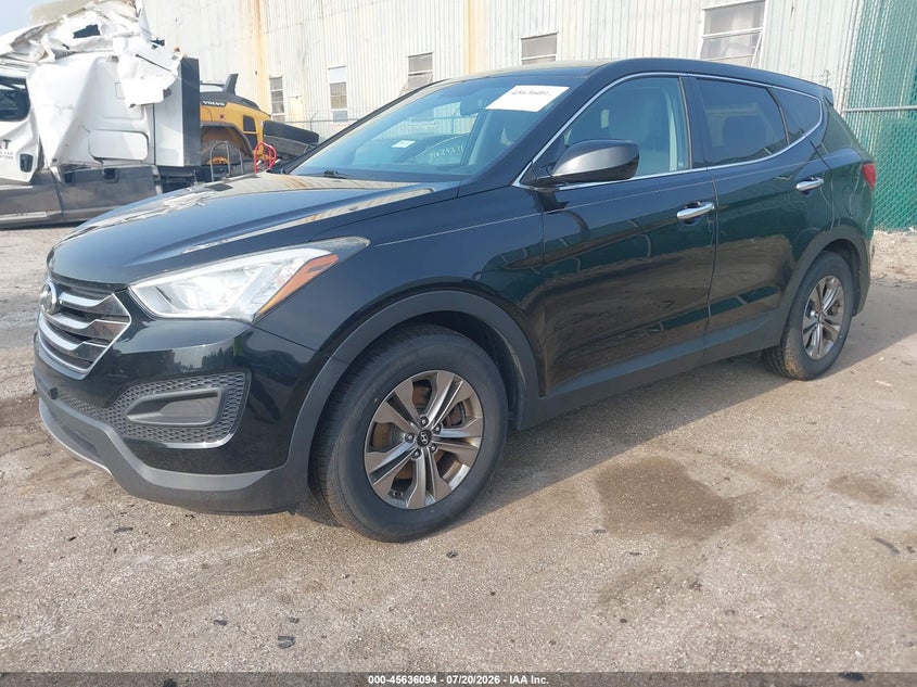 2016 Hyundai Santa fe VIN 5XYZT3LB9GG374902 IAAI salvage auction — NORMAL WEAR, Clear (Indiana), sold $1,850 on 2026-07-28 (photo 2)