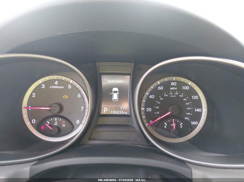 2016 Hyundai Santa fe VIN 5XYZT3LB9GG374902 IAAI salvage auction — NORMAL WEAR, Clear (Indiana), sold $1,850 on 2026-07-28 (photo 7)