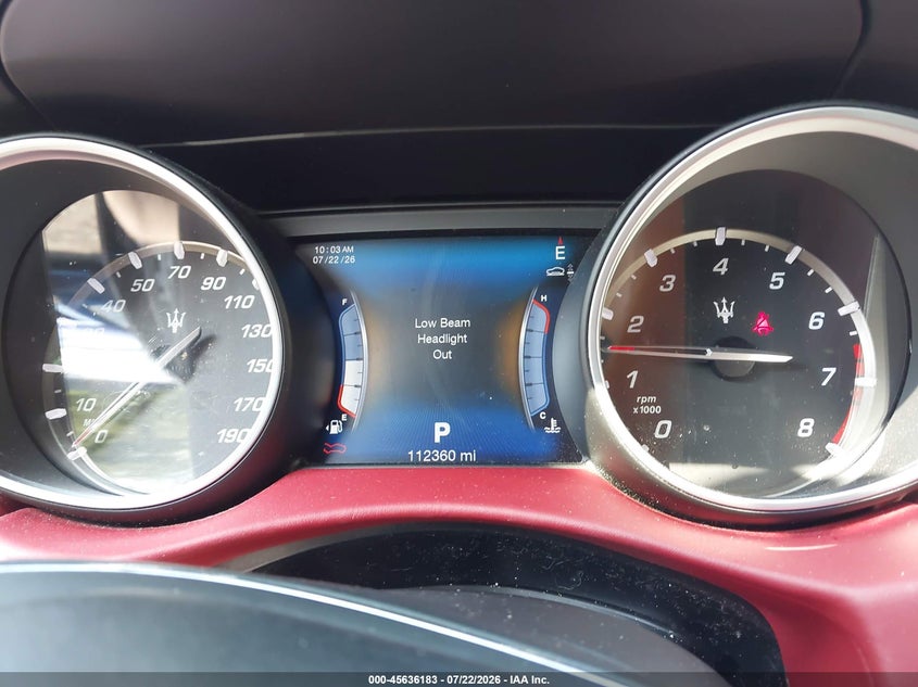 2017 Maserati Levante VIN ZN661XUL8HX231234 IAAI salvage auction — REAR END, Salvage (New Jersey), sold $6,300 on 2026-08-01 (photo 7)