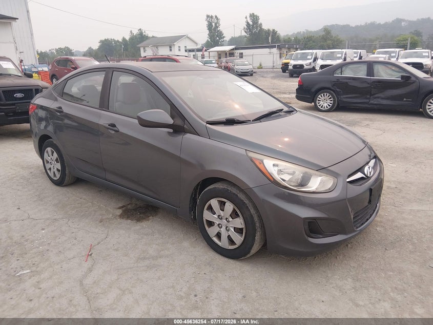 2012 Hyundai Accent VIN KMHCT4AE4CU075170 IAAI salvage auction — NORMAL WEAR, Clear (Pennsylvania), sold $375 on 2026-07-29 (photo 1)