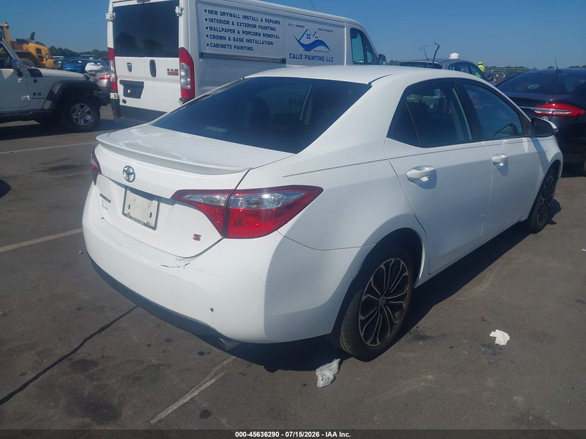 2016 Toyota Corolla VIN 5YFBURHE6GP484127 IAAI salvage auction — LEFT SIDE, Salvage (North Carolina), sold $3,250 on 2026-07-29 (photo 4)