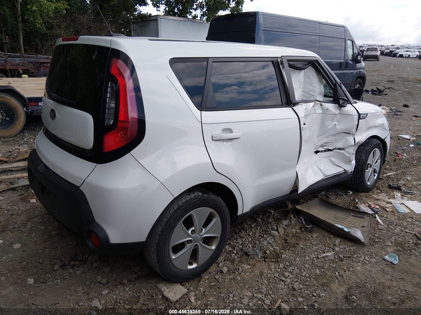 2016 Kia Soul VIN KNDJN2A25G7272675 IAAI salvage auction — REAR END, Salvage Title, sold $475 on 2026-10-02 (photo 4)
