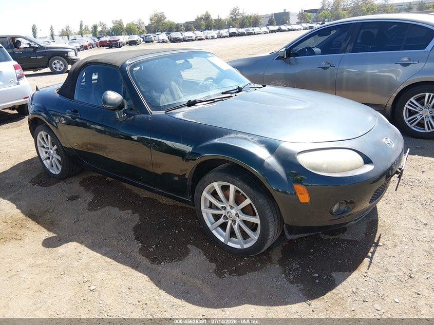2007 Mazda Mx-5 VIN JM1NC25F370134484 IAAI salvage auction — NORMAL WEAR, Clear - Dealer Only (California), sold $150 on 2026-07-29 (photo 1)