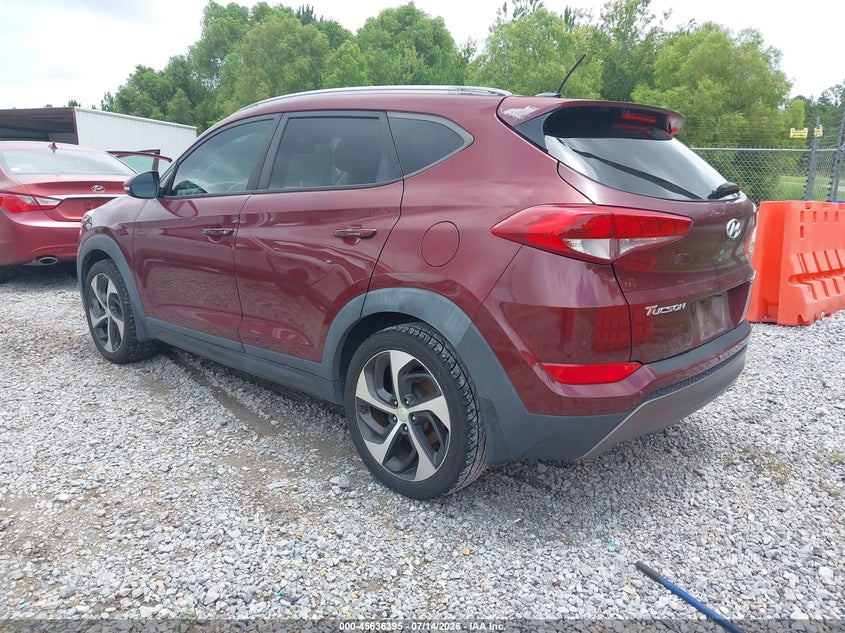 2016 Hyundai Tucson VIN KM8J33A2XGU176758 IAAI salvage auction — NORMAL WEAR, Clear (Arizona), sold $3,200 on 2026-07-31 (photo 3)
