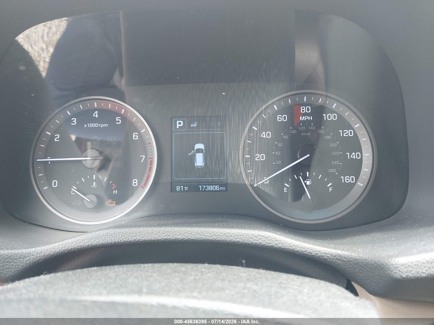 2016 Hyundai Tucson VIN KM8J33A2XGU176758 IAAI salvage auction — NORMAL WEAR, Clear (Arizona), sold $3,200 on 2026-07-31 (photo 7)