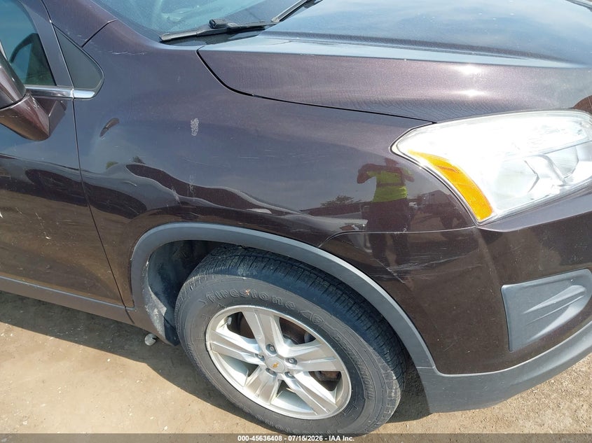 2015 Chevrolet Trax VIN KL7CJRSB1FB242562 IAAI salvage auction — NORMAL WEAR, Clear (Michigan), sold $1,425 on 2026-07-30 (photo 6)