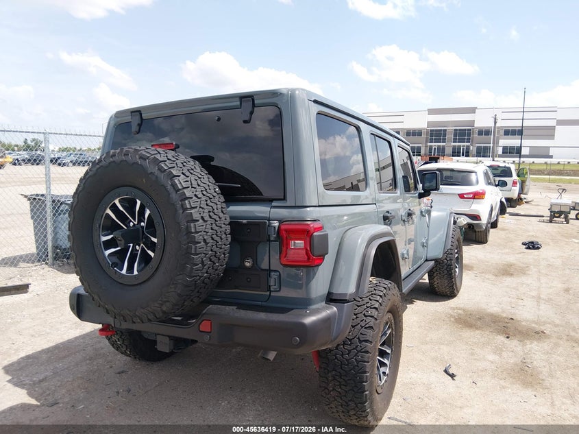 2024 Jeep Wrangler / VIN 1C4RJXFG8RW260951 IAAI salvage auction — LEFT FRONT, Salvage Title, sold $23,100 on 2026-08-07 (photo 4)