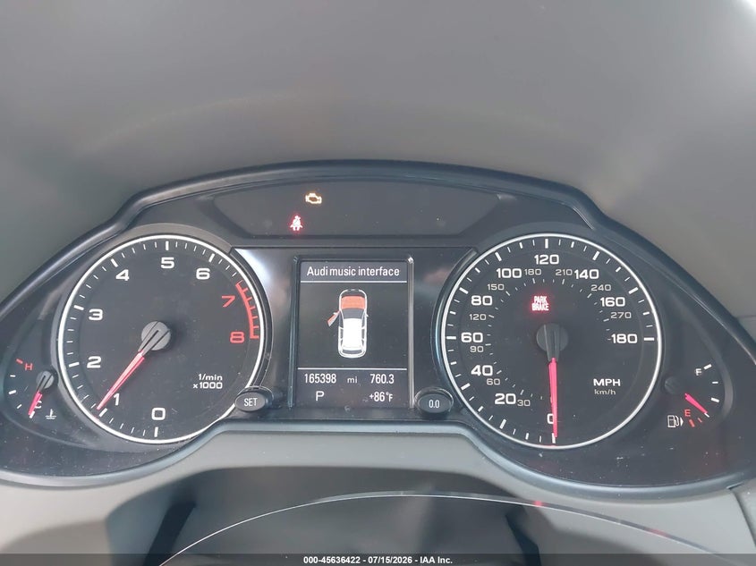 2011 Audi Q5 VIN WA1LFAFP7BA103994 IAAI salvage auction — NORMAL WEAR, Clear - Dealer Only (California), sold $25 on 2026-07-21 (photo 7)
