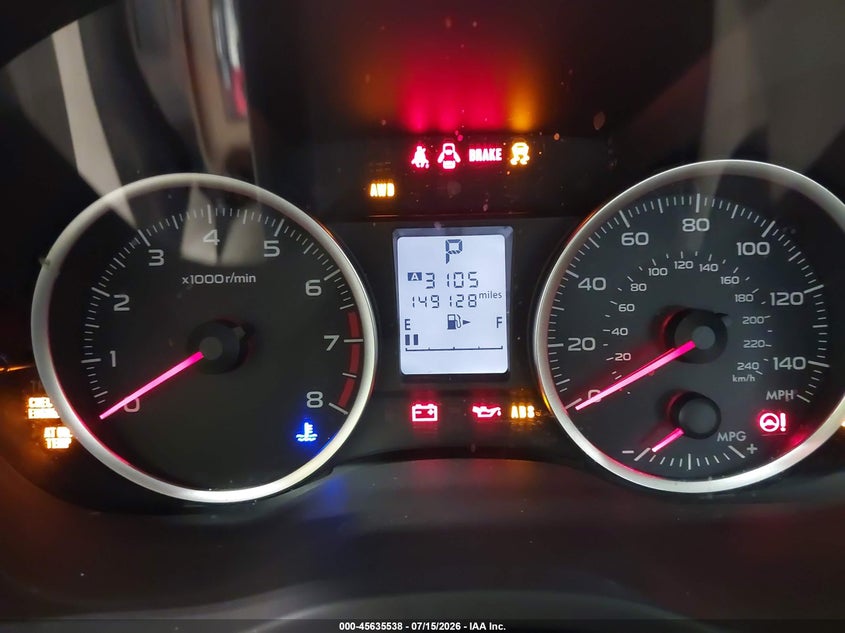 2014 Subaru Xv VIN JF2GPAVC9E8270325 IAAI salvage auction — NORMAL WEAR, Clear (New York), sold $725 on 2026-07-29 (photo 7)