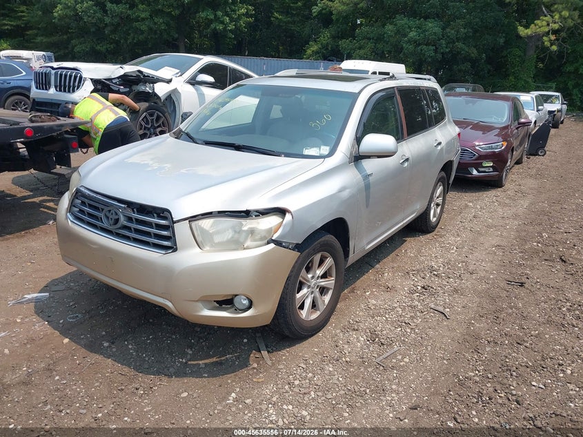 2008 Toyota Highlander VIN JTEES42A882053408 IAAI salvage auction — NORMAL WEAR, Clear (New York), sold $275 on 2026-07-21 (photo 2)