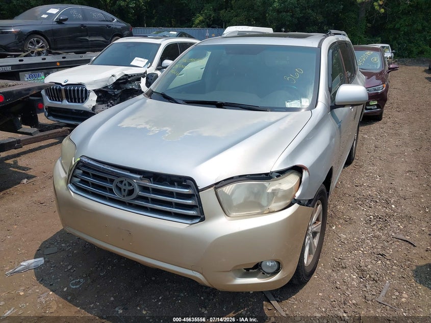 2008 Toyota Highlander VIN JTEES42A882053408 IAAI salvage auction — NORMAL WEAR, Clear (New York), sold $275 on 2026-07-21 (photo 6)