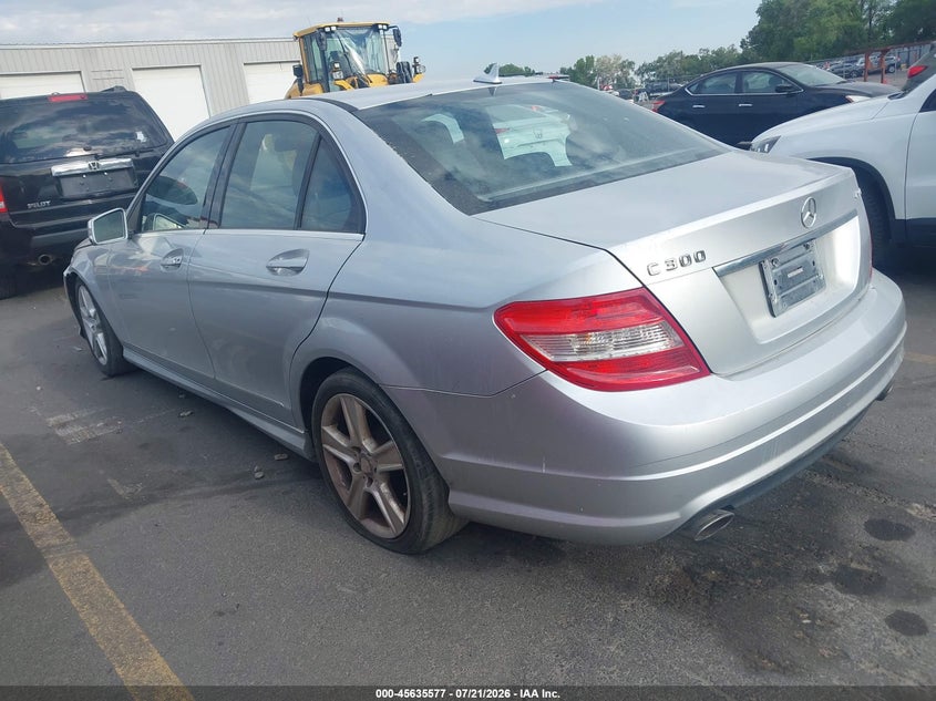 2011 Mercedes-benz C class VIN WDDGF8BB4BR163748 IAAI salvage auction — FRONT END, Nrc Lienholder Repossession Paperwork (Utah), sold $475 on 2026-08-06 (photo 3)