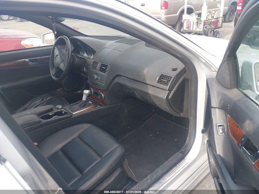2011 Mercedes-benz C class VIN WDDGF8BB4BR163748 IAAI salvage auction — FRONT END, Nrc Lienholder Repossession Paperwork (Utah), sold $475 on 2026-08-06 (photo 5)