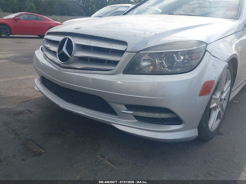 2011 Mercedes-benz C class VIN WDDGF8BB4BR163748 IAAI salvage auction — FRONT END, Nrc Lienholder Repossession Paperwork (Utah), sold $475 on 2026-08-06 (photo 6)