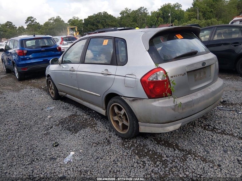 2005 Kia Spectra VIN KNAFE161855070533 IAAI salvage auction — NORMAL WEAR, Clear (South Carolina), sold $25 on 2026-07-28 (photo 3)