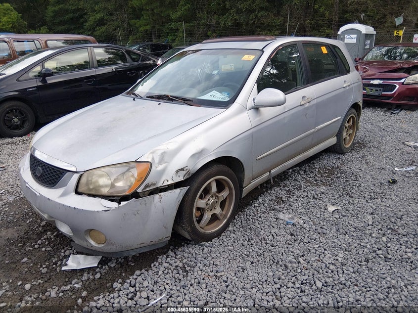 2005 Kia Spectra VIN KNAFE161855070533 IAAI salvage auction — NORMAL WEAR, Clear (South Carolina), sold $25 on 2026-07-28 (photo 6)