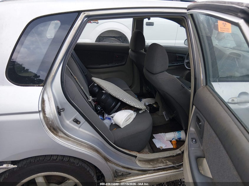 2005 Kia Spectra VIN KNAFE161855070533 IAAI salvage auction — NORMAL WEAR, Clear (South Carolina), sold $25 on 2026-07-28 (photo 8)