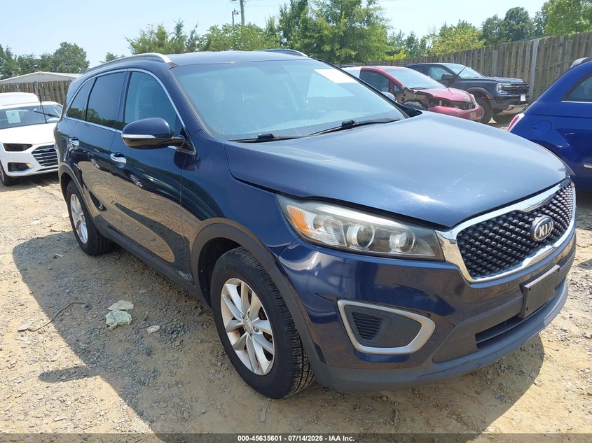 2016 Kia Sorento VIN 5XYPGDA39GG045808 IAAI salvage auction — NORMAL WEAR, Clear (Virginia), sold $1,700 on 2026-07-27 (photo 1)