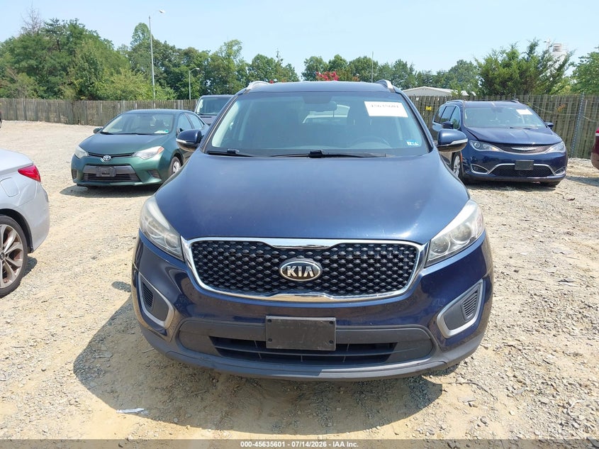 2016 Kia Sorento VIN 5XYPGDA39GG045808 IAAI salvage auction — NORMAL WEAR, Clear (Virginia), sold $1,700 on 2026-07-27 (photo 6)