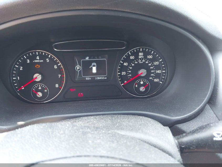 2016 Kia Sorento VIN 5XYPGDA39GG045808 IAAI salvage auction — NORMAL WEAR, Clear (Virginia), sold $1,700 on 2026-07-27 (photo 7)