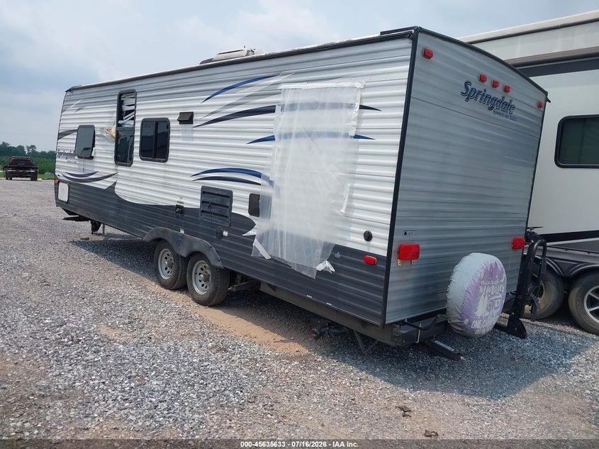 2016 Keystone Travel trailer VIN 4YDT26020G3153267 IAAI salvage auction — SIDE, Salvage (Pennsylvania), sold $25 on 2026-07-29 (photo 3)