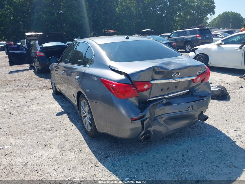2014 Infiniti Q50 VIN JN1BV7AP2EM689654 IAAI salvage auction — REAR END, Salvage (Georgia), sold $1,825 on 2026-09-14 (photo 6)