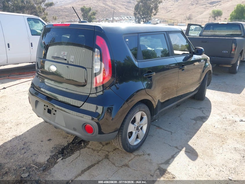 2018 Kia Soul VIN KNDJN2A27J7606387 IAAI salvage auction — NORMAL WEAR, Clear - Dealer Only (California), sold $575 on 2026-07-28 (photo 4)