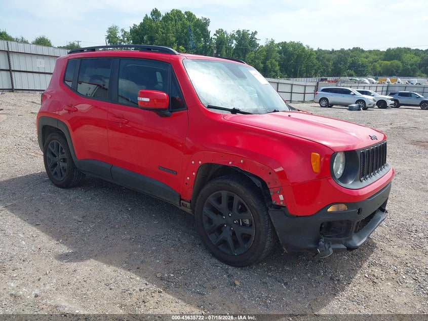 2018 Jeep Renegade VIN ZACCJABB3JPJ03131 IAAI salvage auction — FRONT END, Salvage (Louisiana), sold $2,050 on 2026-08-10 (photo 1)