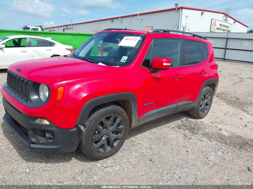 2018 Jeep Renegade VIN ZACCJABB3JPJ03131 IAAI salvage auction — FRONT END, Salvage (Louisiana), sold $2,050 on 2026-08-10 (photo 2)