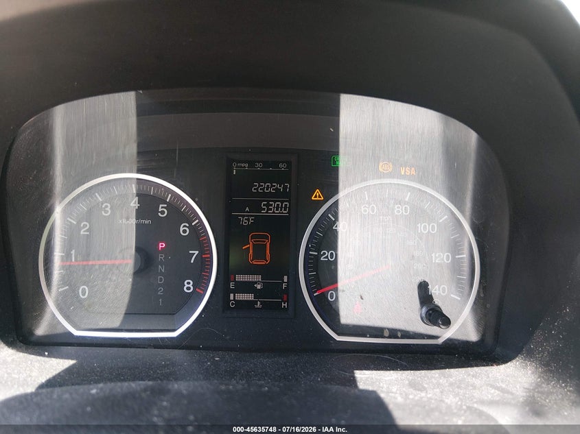 2007 Honda Cr-v VIN JHLRE487X7C042897 IAAI salvage auction — WATER/FLOOD, Salvage (Tennessee), sold $25 on 2026-07-29 (photo 7)