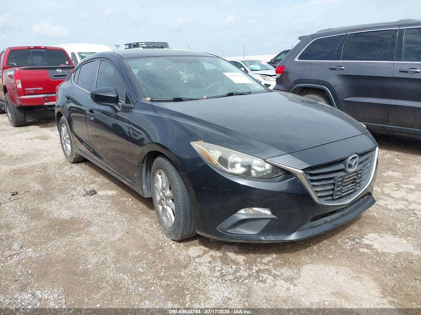 2016 Mazda 3 VIN JM1BM1U76G1305873 IAAI salvage auction — NORMAL WEAR, Original (Texas), sold $1,150 on 2026-07-29 (photo 1)