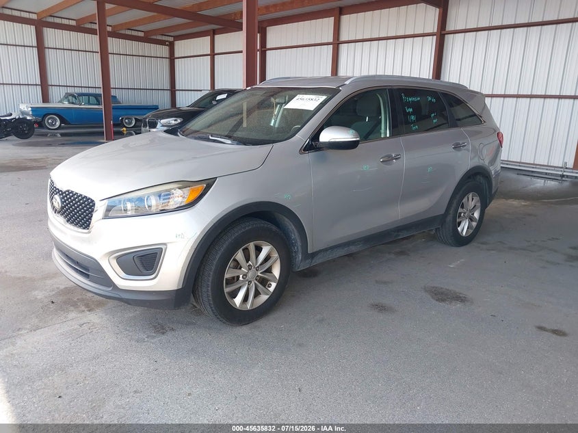 2016 Kia Sorento VIN 5XYPG4A37GG117590 IAAI salvage auction — REAR END, Rebuildable (Florida), sold $675 on 2026-07-22 (photo 2)