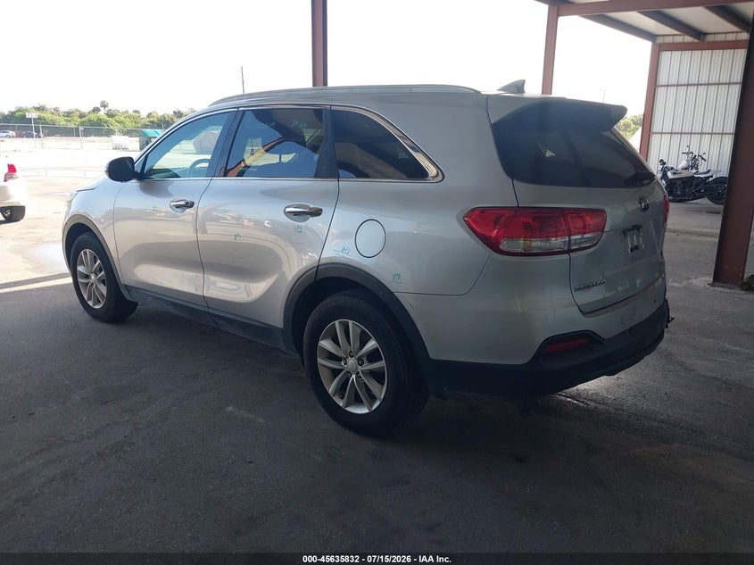 2016 Kia Sorento VIN 5XYPG4A37GG117590 IAAI salvage auction — REAR END, Rebuildable (Florida), sold $675 on 2026-07-22 (photo 3)