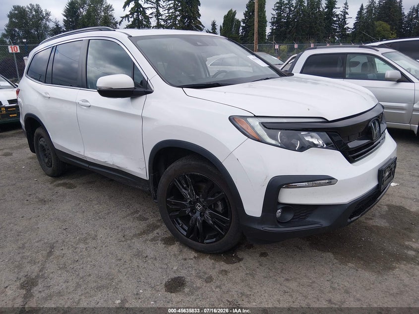 2021 Honda Pilot VIN 5FNYF6H2XMB007202 — IAAI salvage auction photo