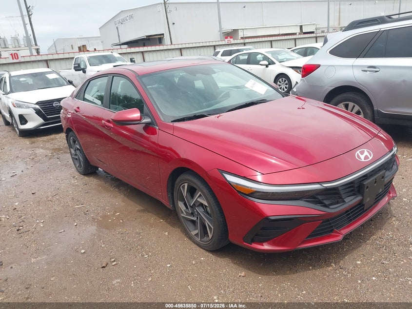 2025 Hyundai Elantra VIN KMHLS4DG5SU036148 IAAI salvage auction — REAR END, Enterprise Vehicles Clear Only (Texas), sold $13,650 on 2026-07-16 (photo 1)