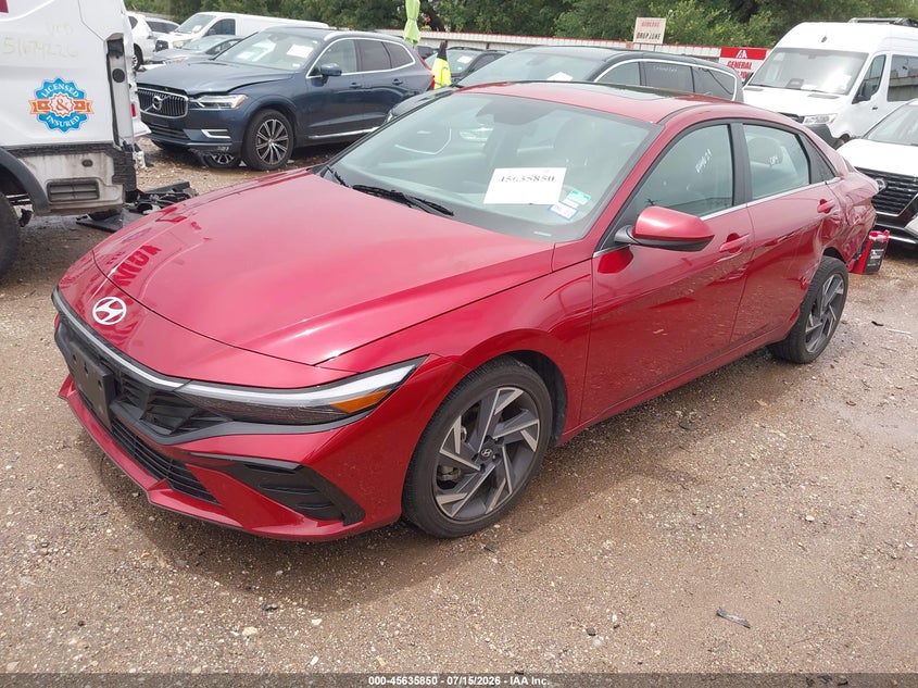 2025 Hyundai Elantra VIN KMHLS4DG5SU036148 IAAI salvage auction — REAR END, Enterprise Vehicles Clear Only (Texas), sold $13,650 on 2026-07-16 (photo 2)