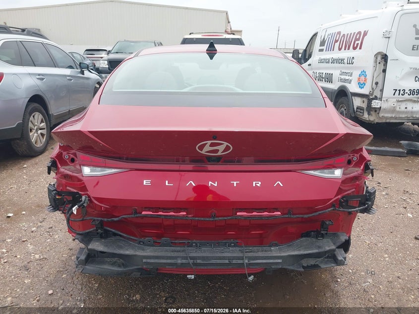 2025 Hyundai Elantra VIN KMHLS4DG5SU036148 IAAI salvage auction — REAR END, Enterprise Vehicles Clear Only (Texas), sold $13,650 on 2026-07-16 (photo 6)
