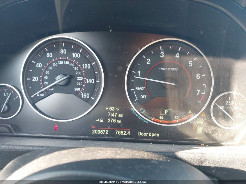 2014 BMW 3 series VIN WBA3X5C59ED558164 IAAI salvage auction — NORMAL WEAR, Clear (Pennsylvania), sold $125 on 2026-07-28 (photo 7)
