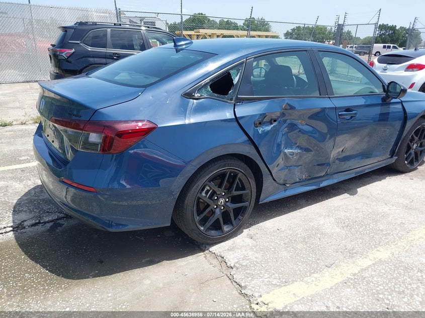 2026 Honda Civic hybrid VIN 2HGFE4F82TH333298 IAAI salvage auction — RIGHT SIDE, Clear (Missouri), sold $13,800 on 2026-07-29 (photo 6)