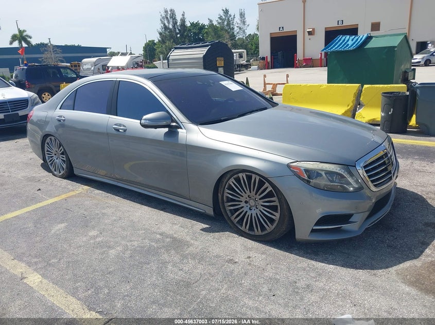 2015 Mercedes-benz S-klasse VIN WDDUG8CB5FA141339 IAAI salvage auction — NORMAL WEAR, Clear (Florida), sold $2,700 on 2026-07-30 (photo 1)