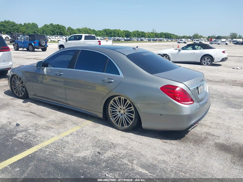 2015 Mercedes-benz S-klasse VIN WDDUG8CB5FA141339 IAAI salvage auction — NORMAL WEAR, Clear (Florida), sold $2,700 on 2026-07-30 (photo 3)
