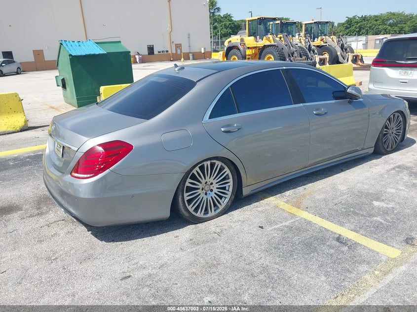 2015 Mercedes-benz S-klasse VIN WDDUG8CB5FA141339 IAAI salvage auction — NORMAL WEAR, Clear (Florida), sold $2,700 on 2026-07-30 (photo 4)