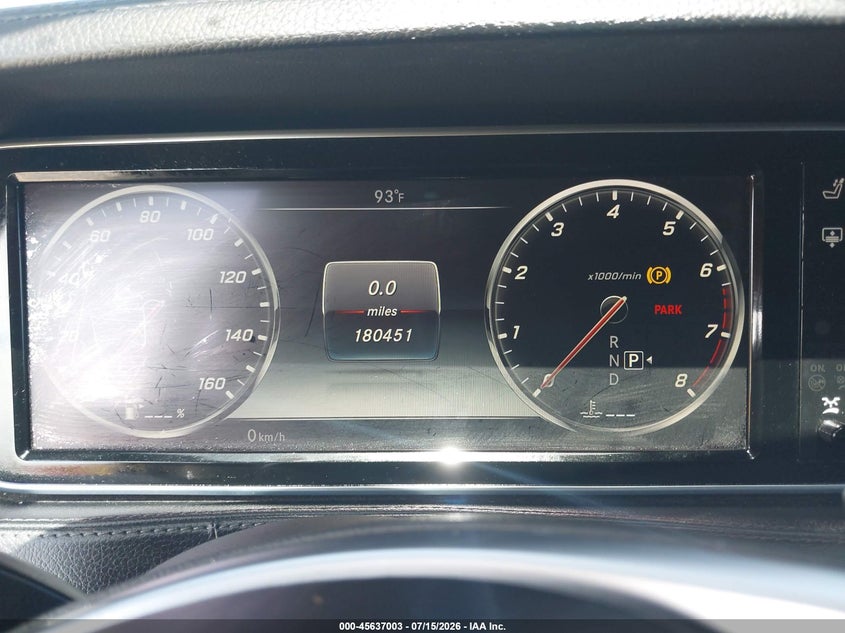 2015 Mercedes-benz S-klasse VIN WDDUG8CB5FA141339 IAAI salvage auction — NORMAL WEAR, Clear (Florida), sold $2,700 on 2026-07-30 (photo 7)