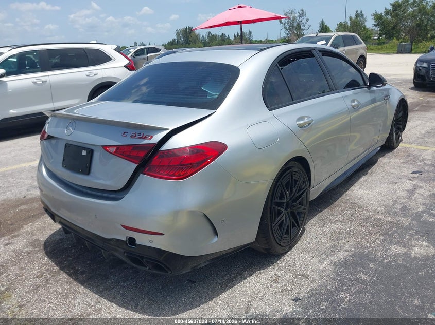 2024 Mercedes-benz C-klasse VIN W1KAF8AB9RR186055 IAAI salvage auction — ALL OVER, Rebuildable (Florida), sold $23,250 on 2026-07-30 (photo 4)
