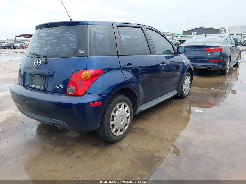 2005 Scion Xa VIN JTKKT624950123489 IAAI salvage auction — SIDE, Original (Texas), sold $675 on 2026-08-22 (photo 4)